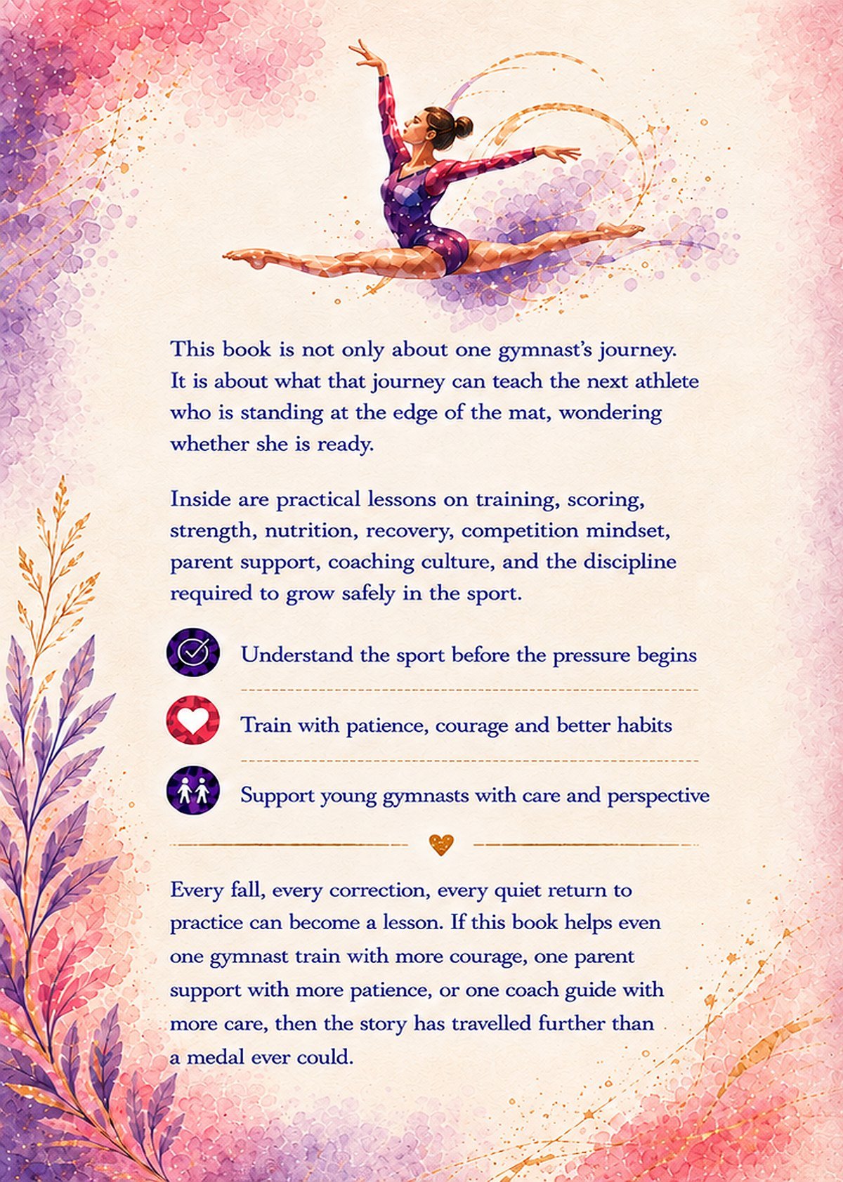 Balance, Bounce & Believe: A Practical Guide for Young Gymnasts back cover